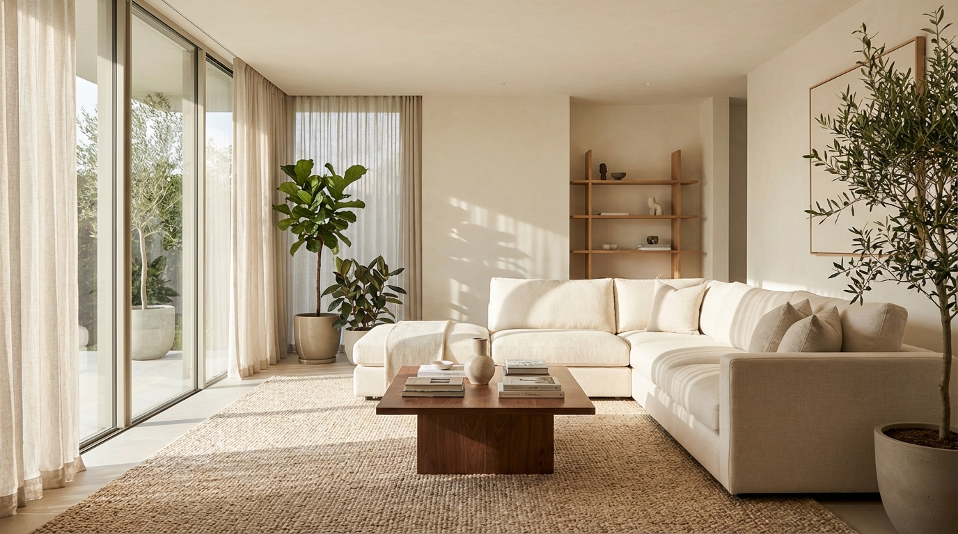 Interior design — modern luxury living room visualization